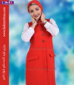 کت سارافون کرپ قرمز کد 99 - Image 5