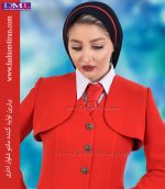 کت سارافون کرپ قرمز کد 99 - Image 4