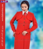 کت سارافون کرپ قرمز کد 99 - Image 3