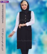 کت سارافون کرپ مشکی کد 99 - Image 4