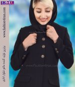 کت سارافون کرپ مشکی کد 99 - Image 3