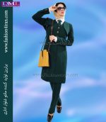 کت سارافون کرپ سبز کد 99 - Image 5