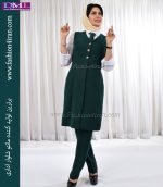 کت سارافون کرپ سبز کد 99 - Image 3