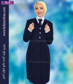 کت سارافون کرپ سرمه ای کد 99 - Image 4