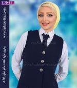 کت سارافون کرپ سرمه ای کد 99