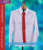 شومیز زنانه سفید یقه مردونه کد201 - Image 2