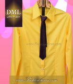 کراوات زنانه ساتن بادمجانی کد1