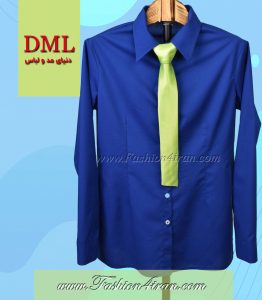 کراوات زنانه ساتن فسفوری کد1