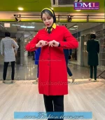 مانتو تک کرپ قرمز کد 74 - Image 4