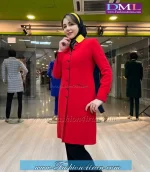 مانتو تک کرپ قرمز کد 74 - Image 3