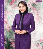 مانتو شلوار فاستونی ترک بنفش کد 112