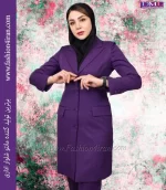 مانتو شلوار فاستونی ترک بنفش کد 112 - Image 5