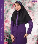 مانتو شلوار فاستونی ترک بنفش کد 112 - Image 3