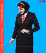 مانتو شلوار فاستونی ترک مشکی کد 112