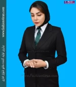 مانتو شلوار فاستونی ترک مشکی کد 112