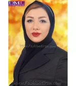 مانتو شلوار نوک مدادی سرمه ای کد 98 - Image 5