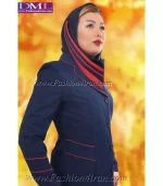 مانتو شلوار کد 56 سوپر فیونا آبی قرمز