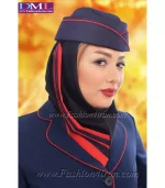 مانتو شلوار اداری فیونا آبی قرمز کد56 - Image 4