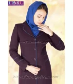 مانتو شلوار کد 56 سوپر فیونا بادمجانی