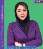 مقنعه حریر بنفش کد 38 - Image 5