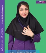 مقنعه حریر بنفش کد 38 - Image 4
