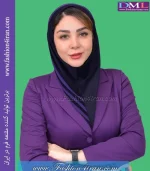 مقنعه حریر بنفش کد 38 - Image 3