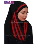 مقنعه کد 42 با شال قرمز