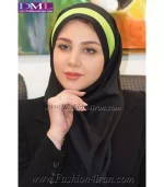 مقنعه کراواتی حریر فسفوری کد 41 - Image 4