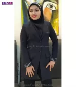 کت شلوار سرمه ای تیره کد 110