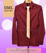 کراوات زنانه ساتن طلایی کد1