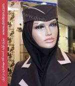 کلاه مهمانداری سرتخت مغزی طلایی